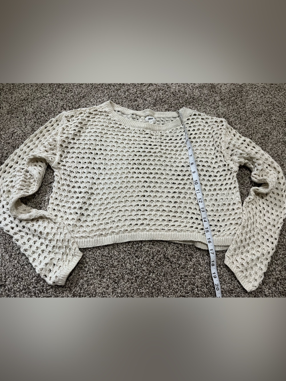 aerie Crochet Vacay Sweater